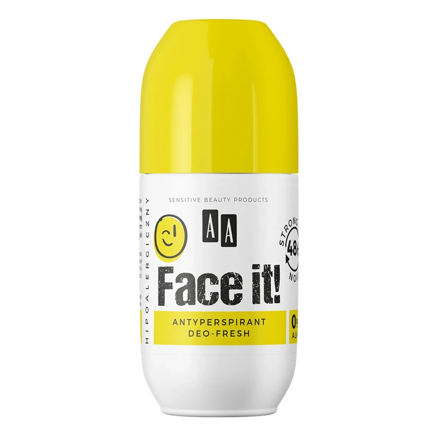 Дезодорант-антиперспірант кульковий AA cosmetics Face It! Antyperspirant Deo-Fresh 50 мл