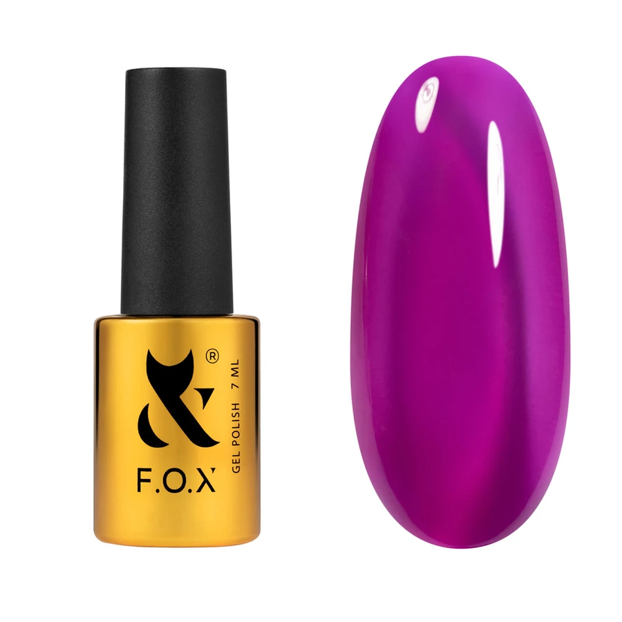 Гель-лак FOX Lollipop 003 Grape глибокий виноградний з нотками сливи та ягідного насичення, вітражний 7 мл
