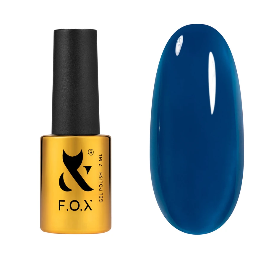 Гель-лак FOX Lollipop 006 Blueberry темно-синій, вітражний 7 мл