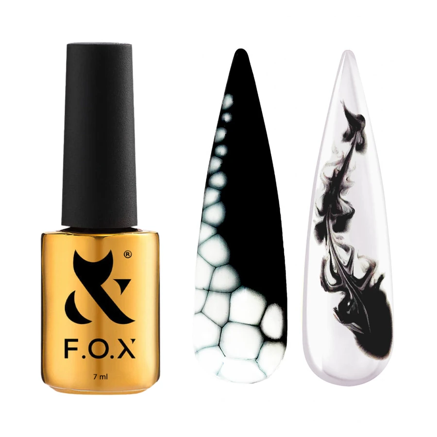 Гель для дизайну нігтів з ефектом розтікання FOX Blooming Gel прозора основа 7 мл