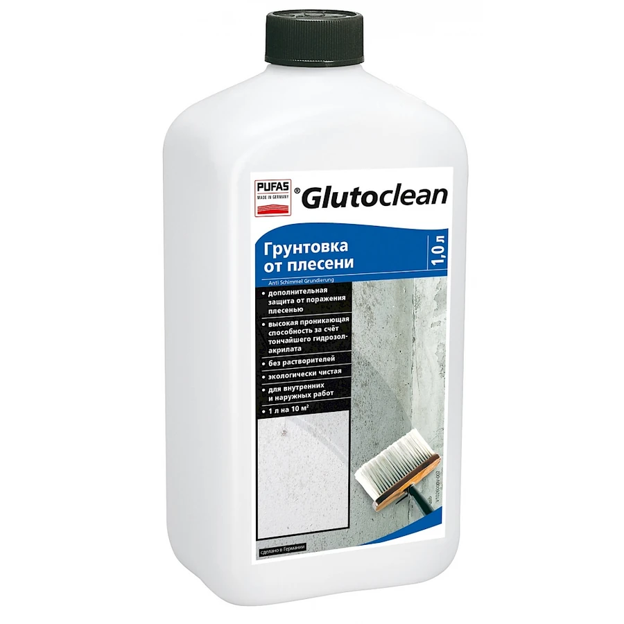 Ґрунтовка від плісняви Glutoclean Anti Schimmel Grundierung 1 л