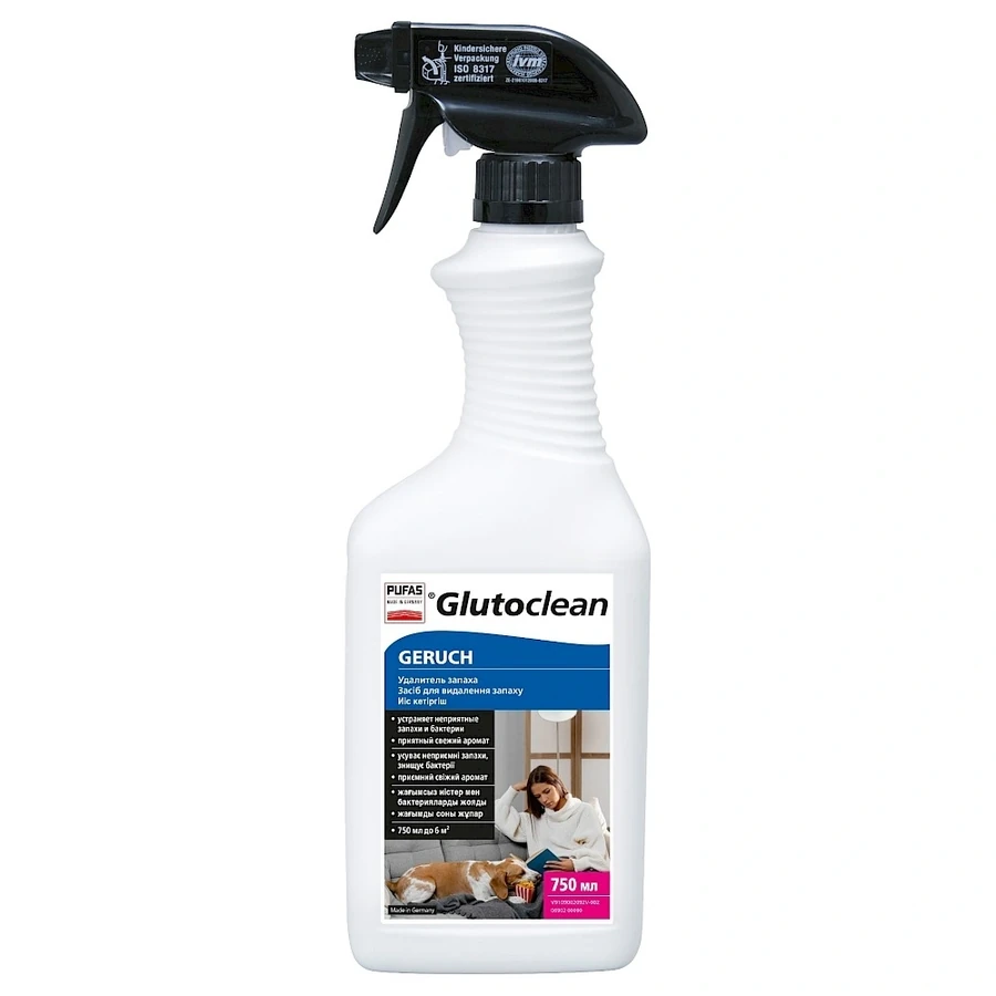 Засіб для видалення запахів з поверхонь Glutoclean Gerush 750 мл