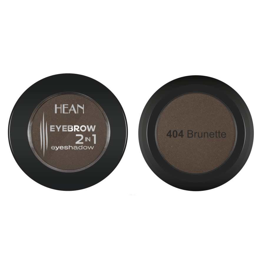 Тіні для брів і повік 2 в 1 HEAN Eyebrows and Eyeshadow 2in1 404 Brunette 1,9 г