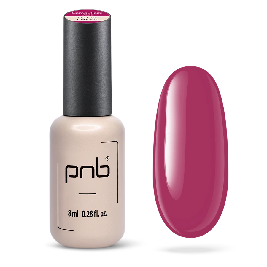 База камуфлююча PNB UV/LED Camouflage Base Mauve Charm пильний рожево-ліловий, емаль 8 мл
