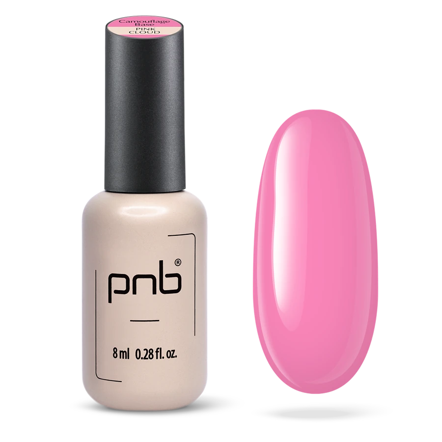 База камуфлююча PNB UV/LED Camouflage Base Pink Cloud яскравий рожевий, емаль 8 мл