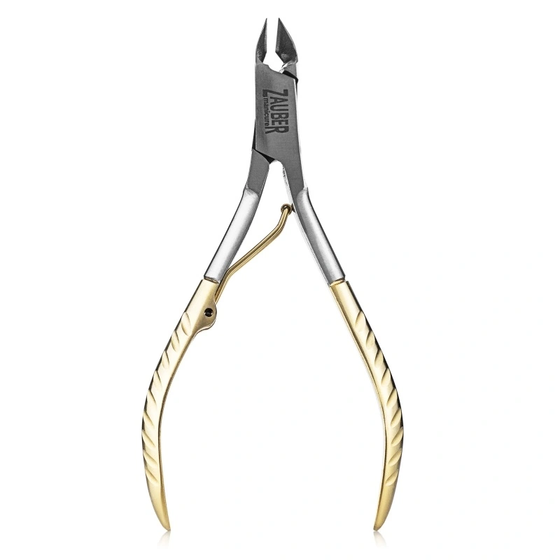 Кусачки для кутикули золоті Zauber Cuticle Nippers 02-225G 9 мм