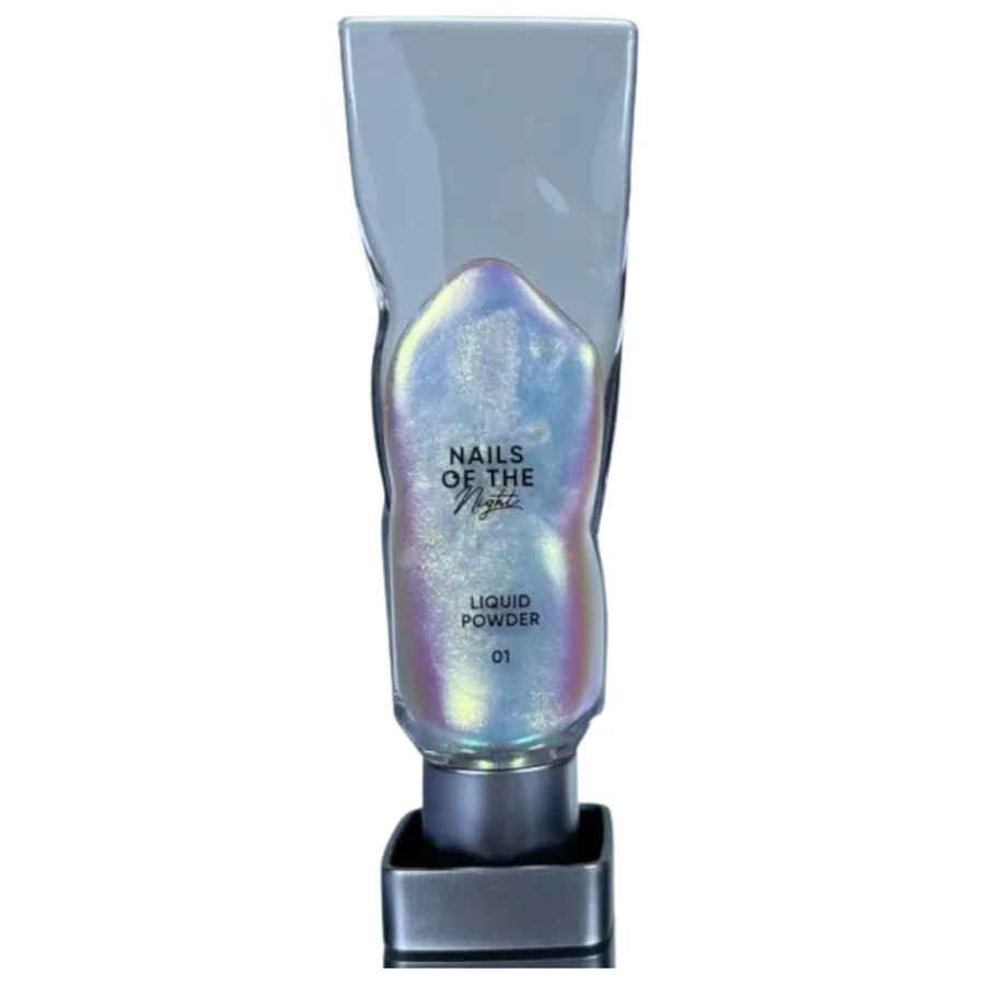 Рідка пудра-втирка Nails Of The Day Liquid Powder 01 перелив зеленого та фіолетового 5 г