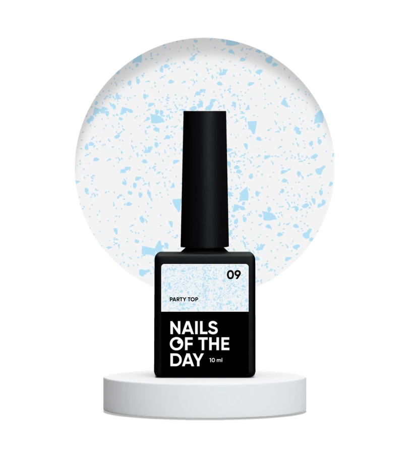 Топ з голографічною слюдою Nails Of The Day Party Top №09 без липкого шару 10 мл