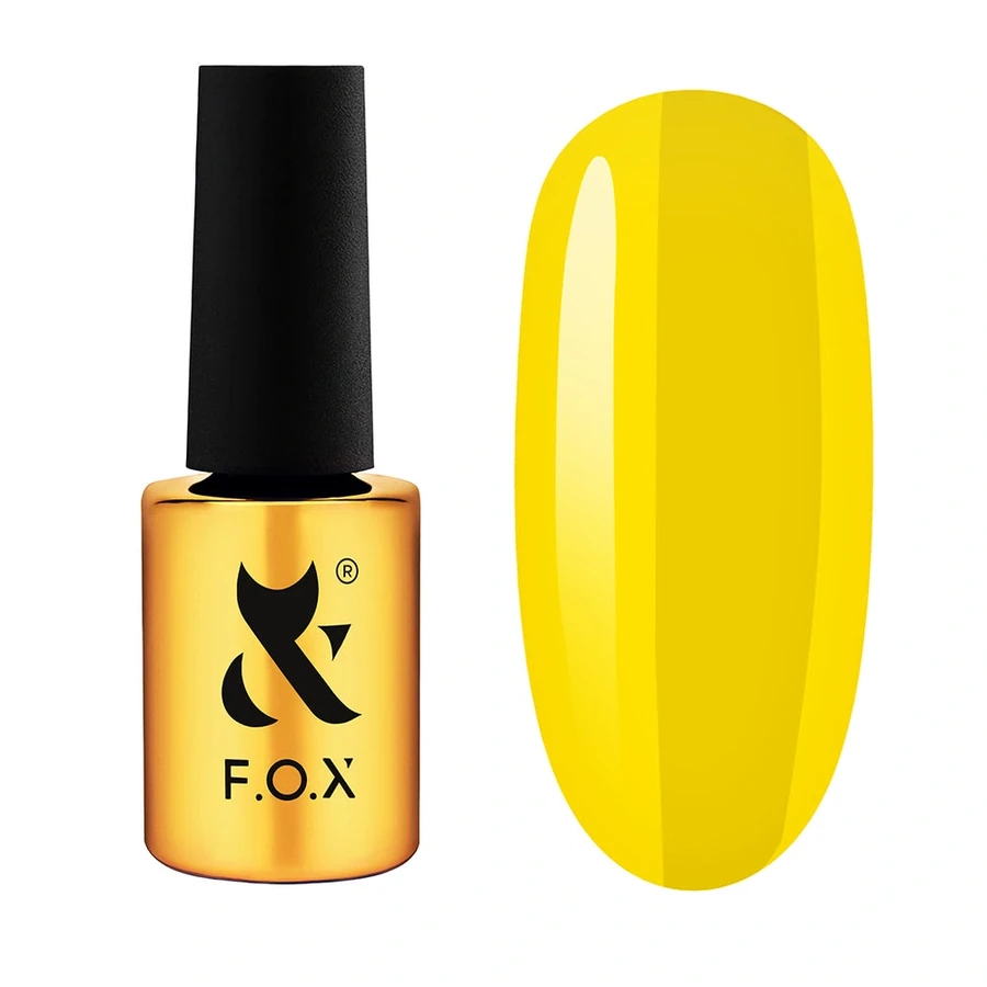 Рідкий акригель FOX Acryl Gel Bottle 014 сонячно-жовтий, неон 14 мл