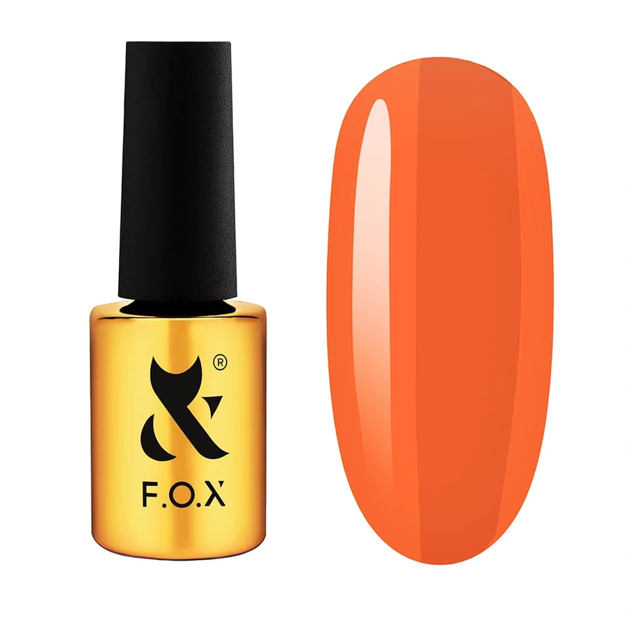 Рідкий акригель FOX Acryl Gel Bottle 015 мандариновий оранж, неон 14 мл