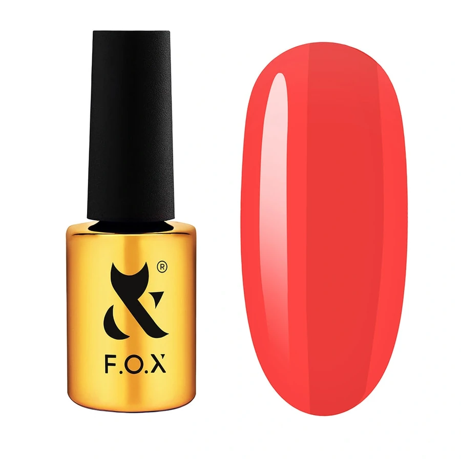 Рідкий акригель FOX Acryl Gel Bottle 016 коралово-червоний, неон 14 мл
