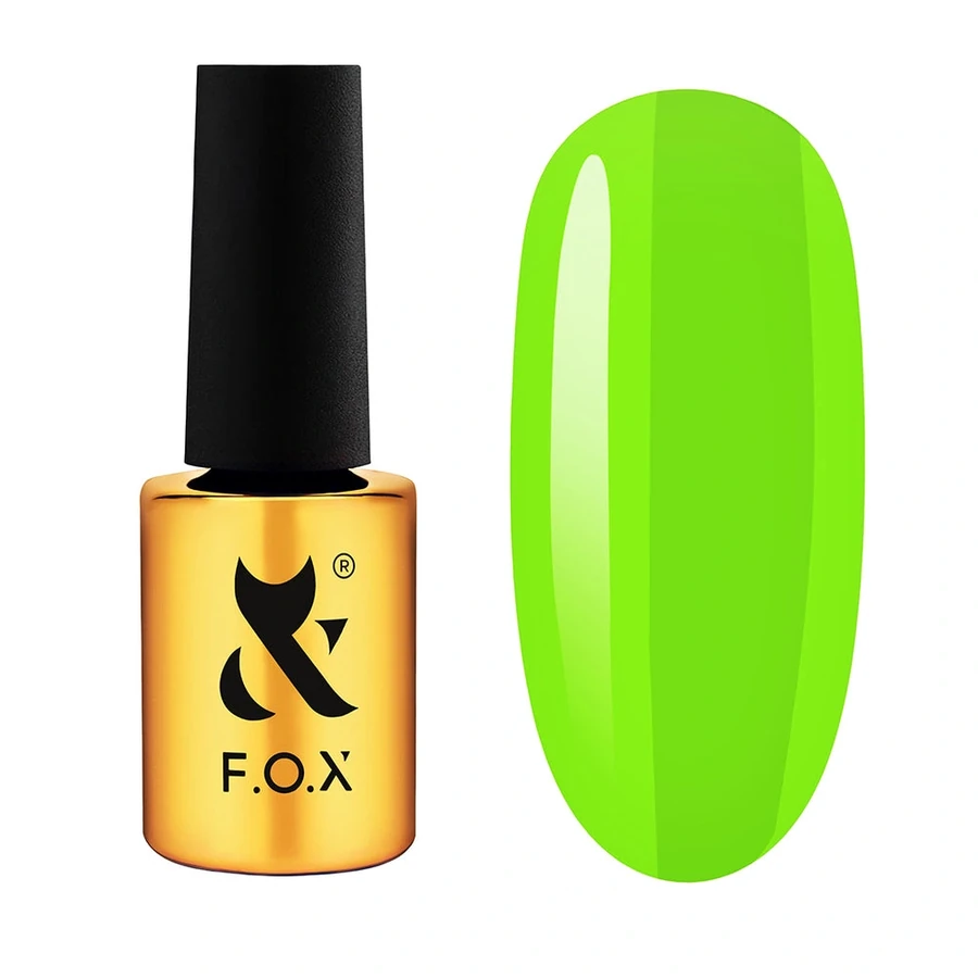 Рідкий акригель FOX Acryl Gel Bottle 021 яскраво-салатовий, неон 14 мл