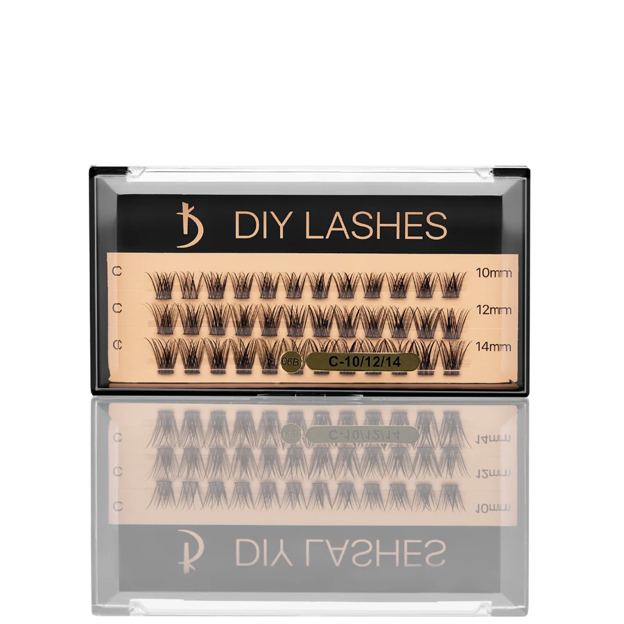 Накладні вії пучкові Kodi DIY LASHES 06B (0,07 C - 10 mm, 12 mm, 14 mm) штучні