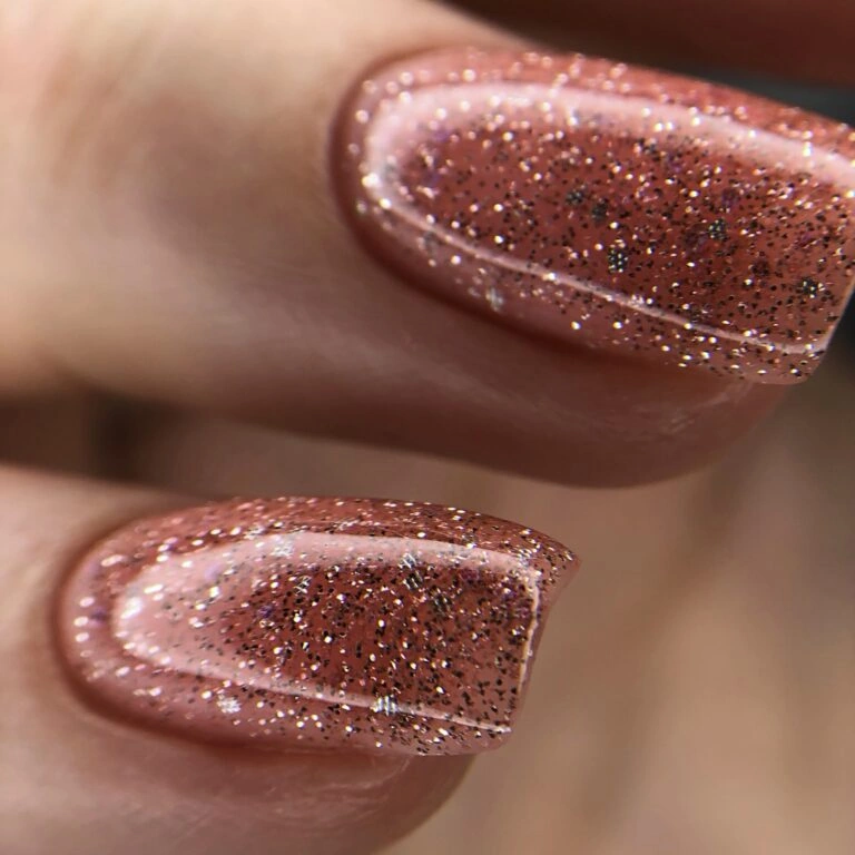 Камуфлююча світловідбиваюча база з шимером Nails Of The Day NAILSOFTHENIGHT Reflective Base №08 персиковий 10 мл