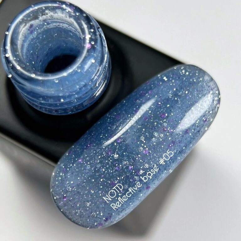 Nails Of The Day NAILSOFTHENIGHT Reflective Base №05 насичено-блакитний 10 мл