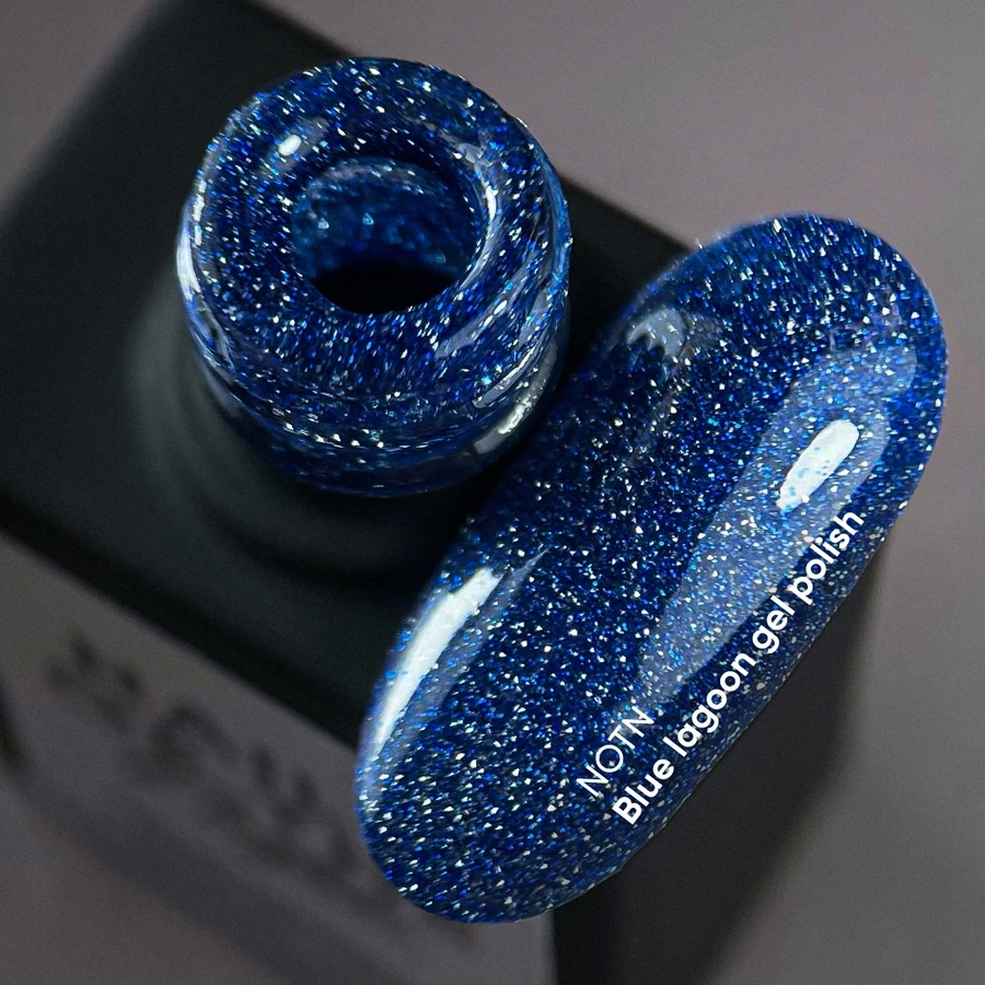 Гель-лак світловідбиваючий Nails Of The Day NAILSOFTHENIGHT Blue Lagoon світло-синій з шимером 10 мл