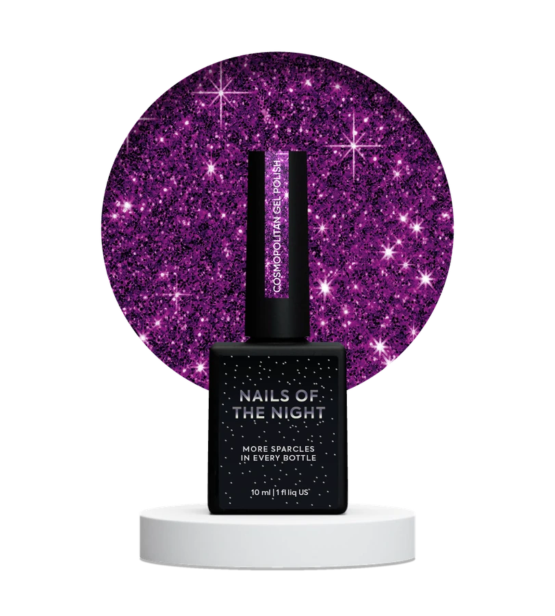 Гель-лак світловідбиваючий Nails Of The Day NAILSOFTHENIGHT Cosmopolitan темно&ndash;рожевий з шимером 10 мл
