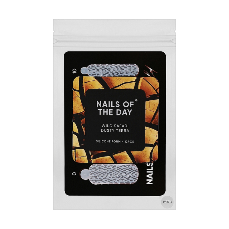 Силіконові молди Nails Of The Day Wild Safari Dusty Terra Mold (Type 16) Вишуканий леопард 12 шт
