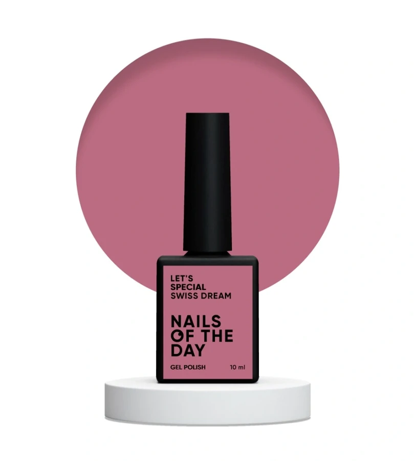 Гель-лак Nails Of The Day Let’s Special Swiss Dream пилово-рожевий, емаль 10 мл