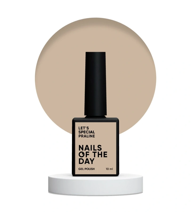 Гель-лак Nails Of The Day Let’s Special Praline світло-бежевий, емаль 10 мл