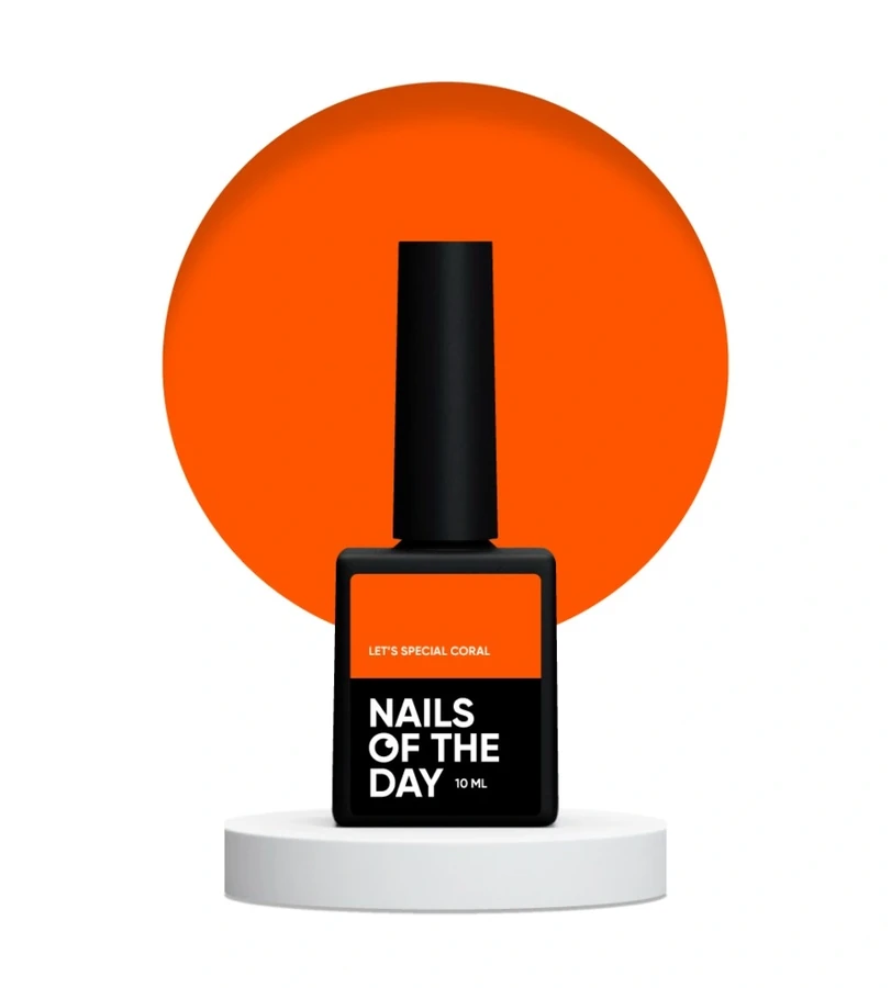 Гель-лак Nails Of The Day Let’s Special Coral 221 кораловий, емаль 10 мл