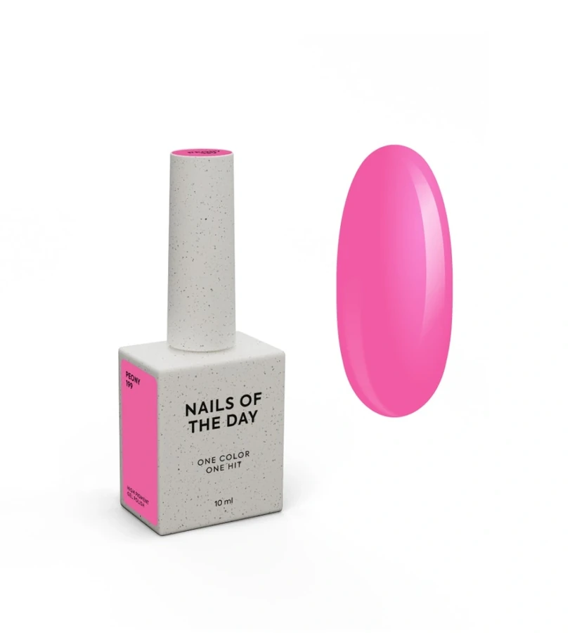 Гель-лак Nails Of The Day Let’s Special Peony теплий насичений рожевий, емаль 10 мл