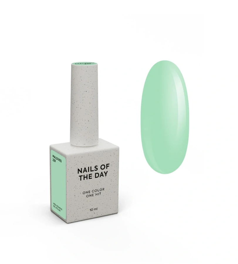 Гель-лак Nails Of The Day Let’s Special Maldives теплий мятно-зелений, емаль 10 мл