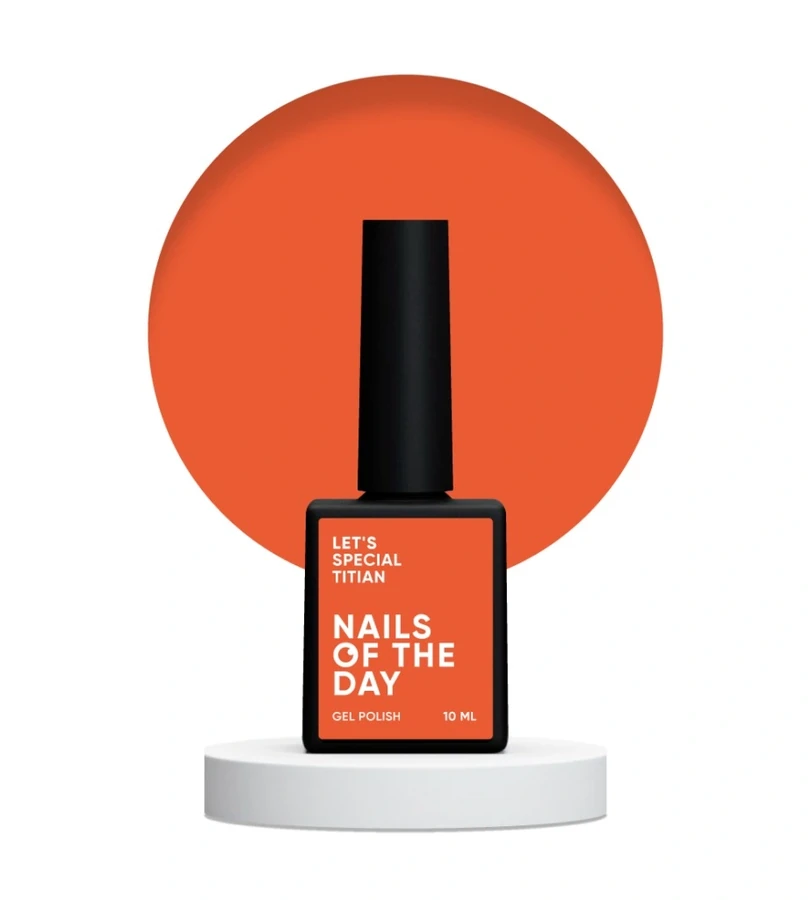 Гель-лак Nails Of The Day Let’s Special Titian 101 яскраво&ndash;морквяний, емаль 10 мл