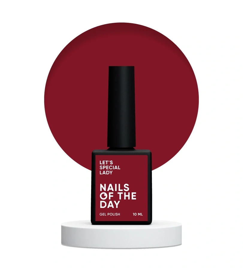 Гель-лак Nails Of The Day Let’s Special Lady 137 насичено&ndash;червоний, емаль 10 мл