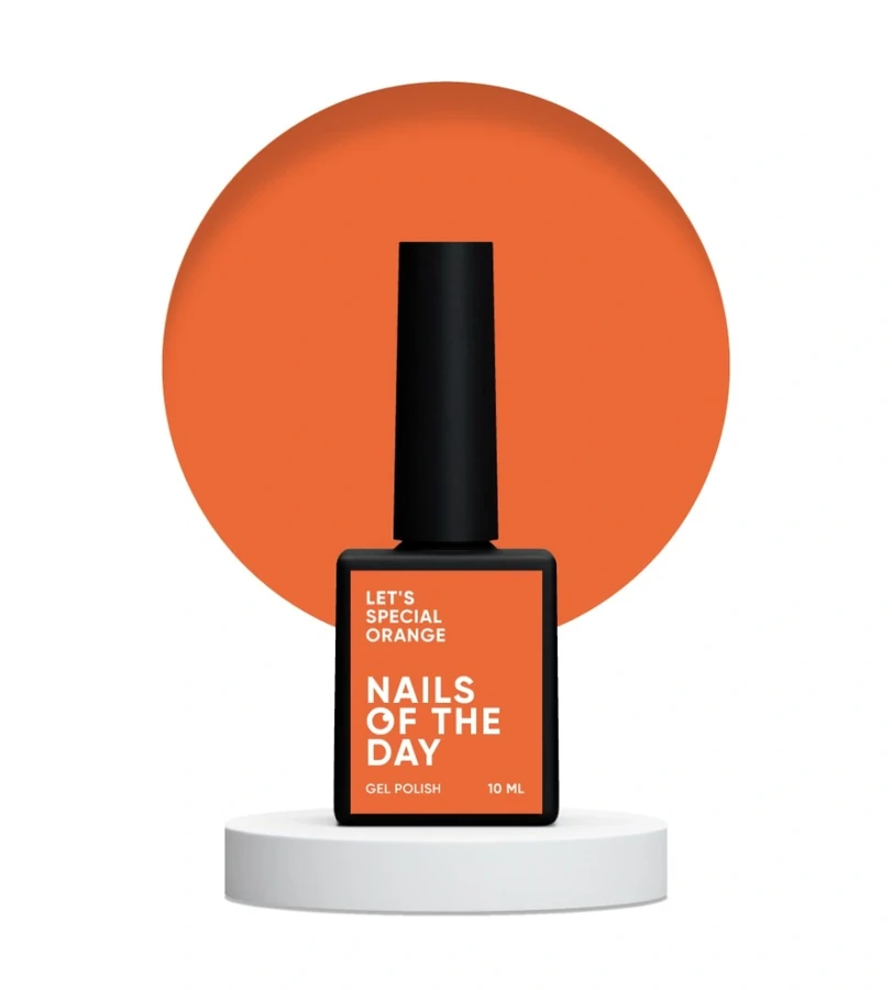 Гель-лак Nails Of The Day Let’s Special Orange 225 помаранчевий/моркв&rsquo;яний, емаль 10 мл