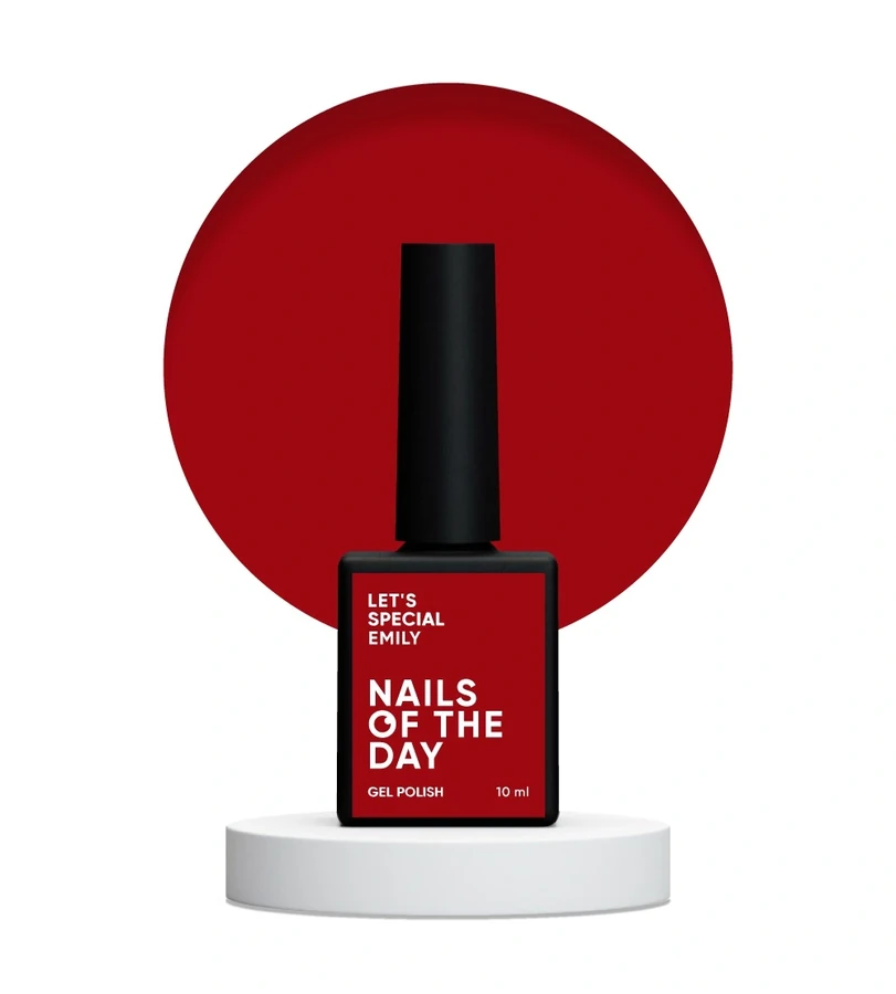 Гель-лак Nails Of The Day Let’s Special Emily глибокий червоний, емаль 10 мл
