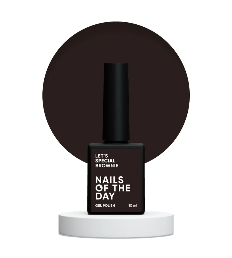 Гель-лак Nails Of The Day Let’s Special Brownie холодно-коричневий, емаль 10 мл