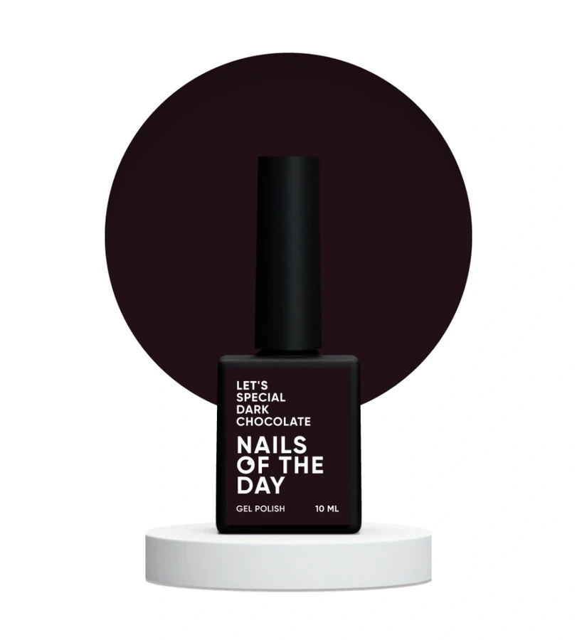 Гель-лак Nails Of The Day Let’s Special Dark Chocolate 357 темно&ndash;коричневий, емаль 10 мл