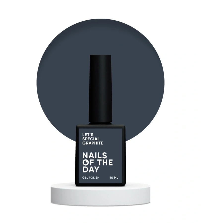 Гель-лак Nails Of The Day Let’s Special Graphite 313 графітровий, емаль 10 мл