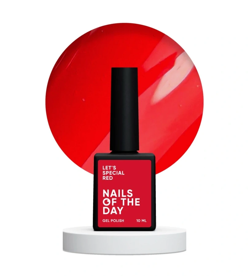 Гель-лак Nails Of The Day Let’s Special Red 125 червоний, емаль 10 мл
