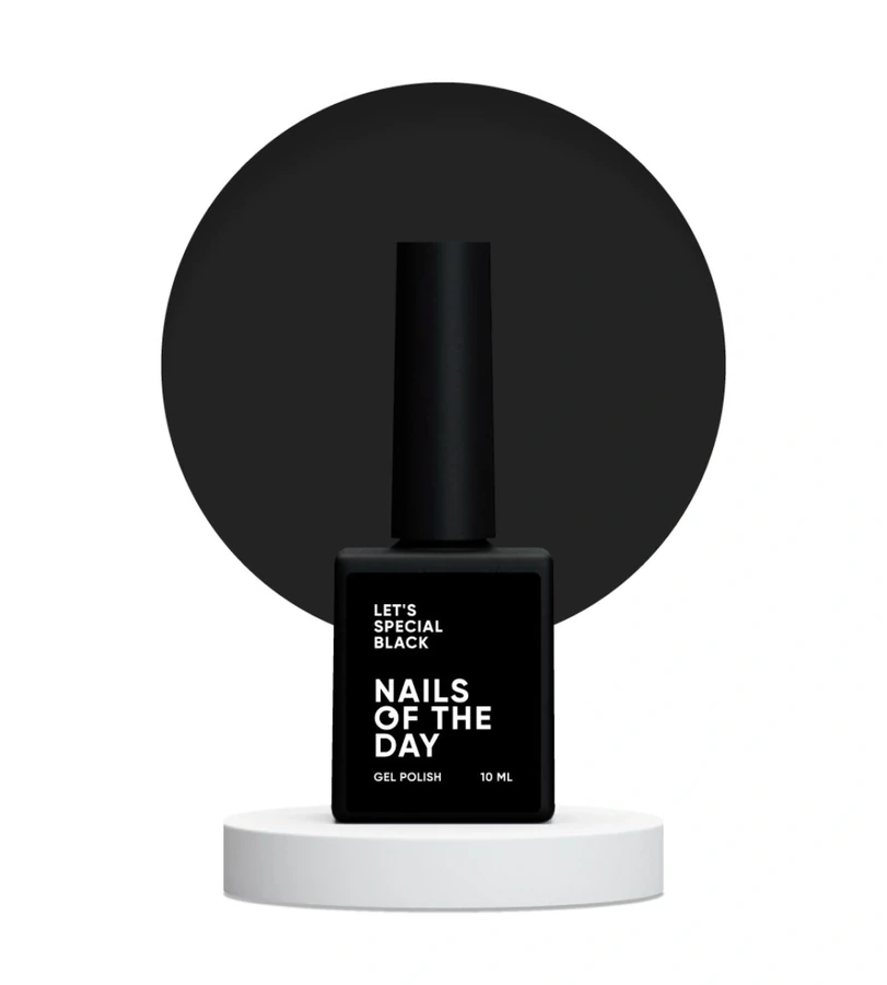 Гель-лак Nails Of The Day Let’s Special Black 033 чорний, емаль 10 мл