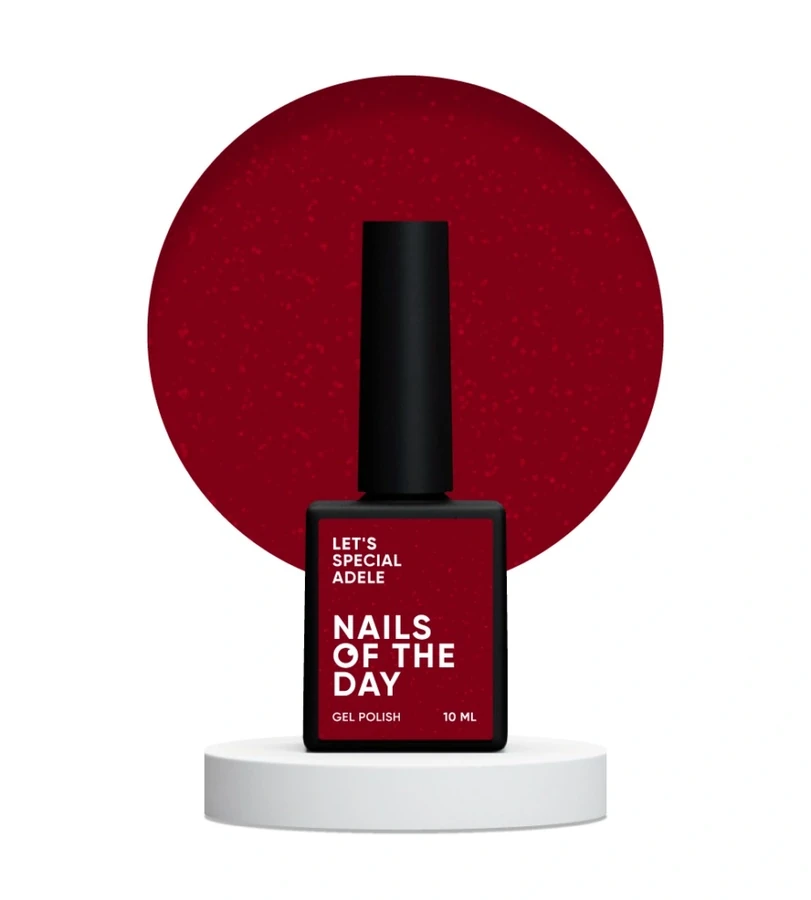 Гель-лак Nails Of The Day Let’s Special Adele 153 червоний, з шимером 10 мл