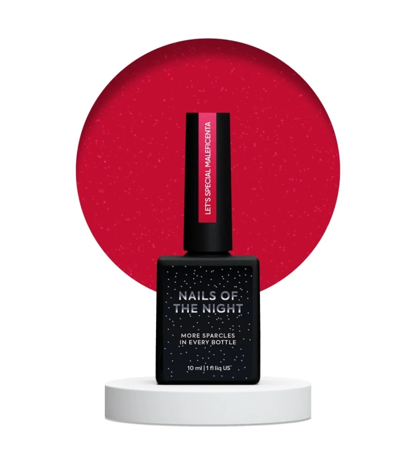 Гель-лак Nails Of The Day NAILSOFTHENIGHT Let’s Special Maleficenta темно&ndash;червоний, світловідбиваючий 10 мл