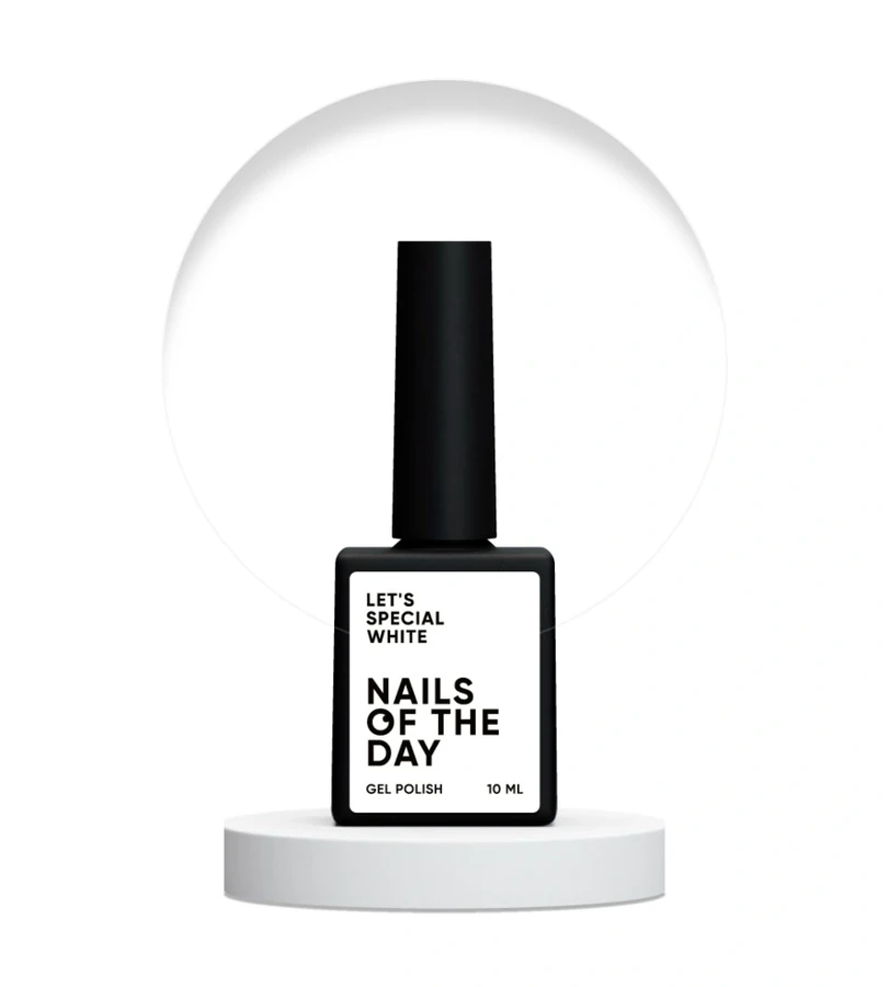 Гель-лак Nails Of The Day Let’s Special White 001 білий, емаль 10 мл