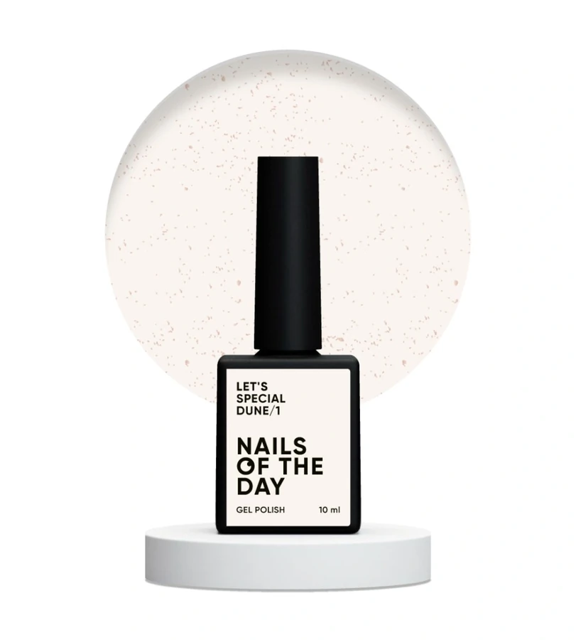 Гель-лак Nails Of The Day Let’s Special Dune/1 молочний, із золотою поталью 10 мл