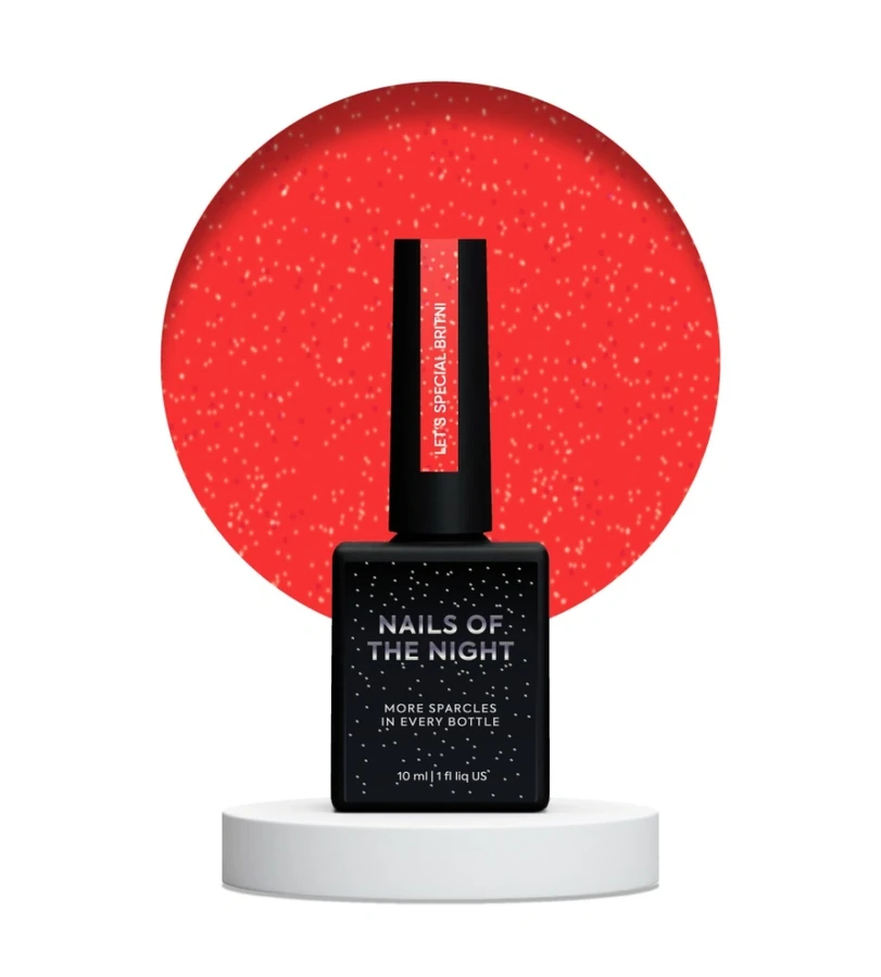 Гель-лак Nails Of The Day NAILSOFTHENIGHT Let’s Special Britni яскраво&ndash;багряний, світловідбиваючий 10 мл
