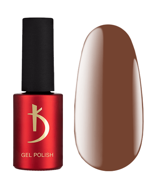 Гель-лак Kodi Gel Polish GB08 теплий середньо-коричневий з молочним підтоном, емаль 7 мл