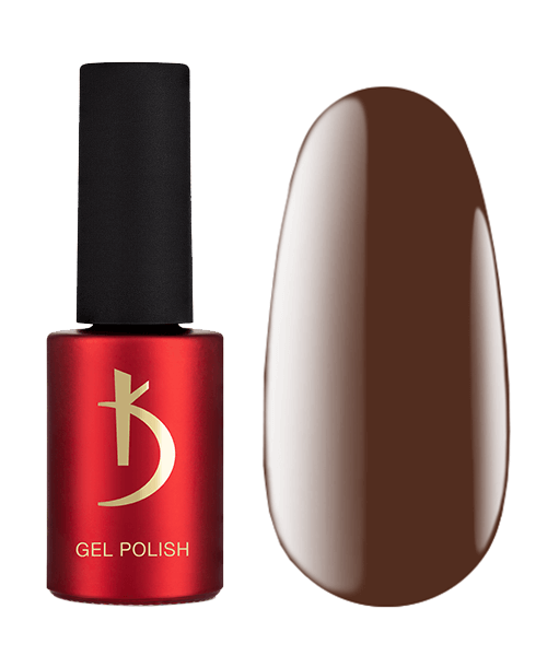 Гель-лак Kodi Gel Polish GB10 глибокий каштаново-коричневий з легким червоним підтоном, емаль 7 мл