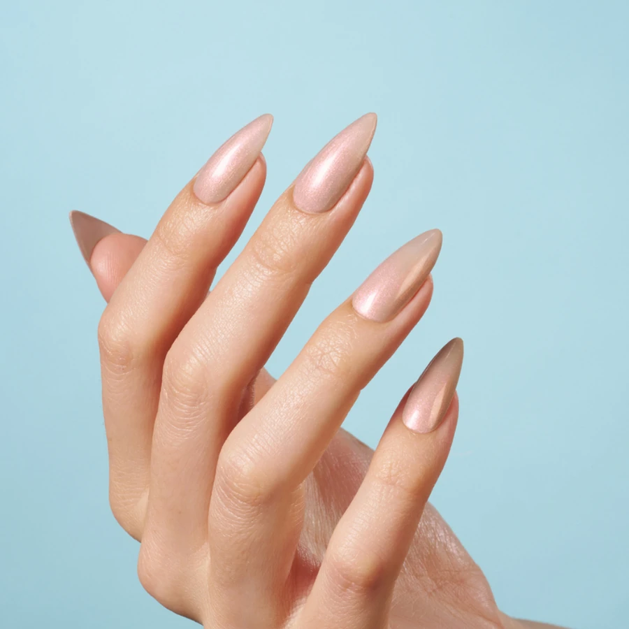 Гель-лак CND Shellac Silk Thread теплий бежевий, з рожевим шиммером 7,3 мл