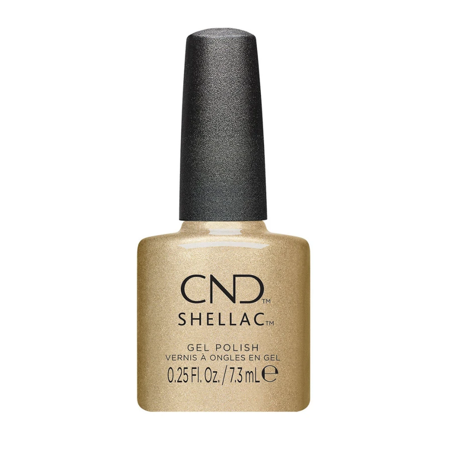 Гель-лак CND Shellac Gold Hardware золотистий, з шиммером 7,3 мл