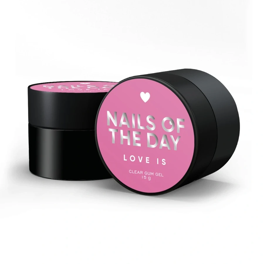 Гель-жуйка для об&rsquo;ємного дизайну Nails Of The Day Love is Clear Gum Gel прозорий 15 г