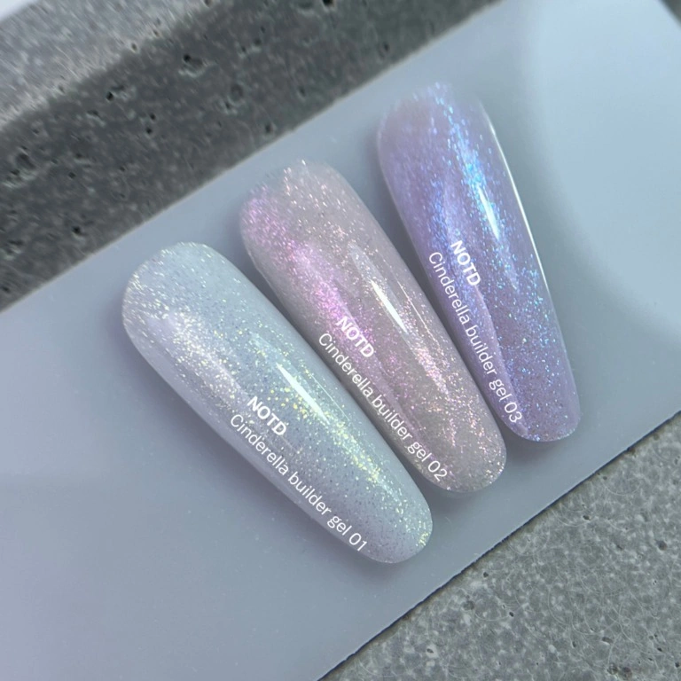 Будівельний гель для нігтів Nails Of The Day Cinderella Builder Gel 01 молочний, з перлинним переливом 15 г