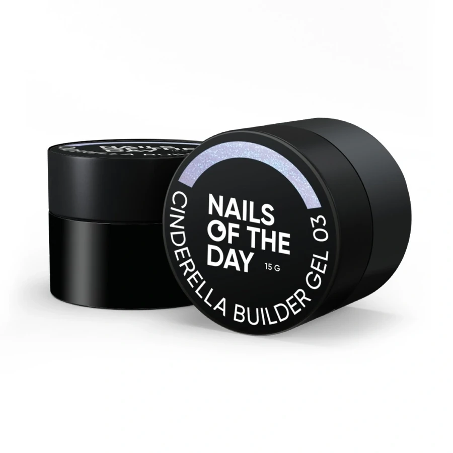 Будівельний гель для нігтів Nails Of The Day Cinderella Builder Gel 03 фіолетовий, з перлинним переливом 15 г