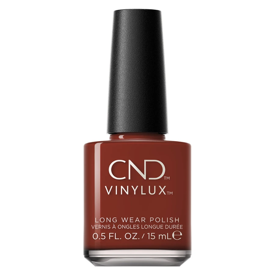 Лак для нігтів CND VINYLUX 422 Maple Leaves червоно-помаранчевий, емаль 15 мл