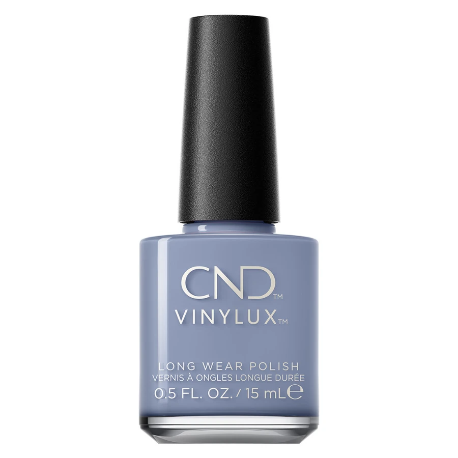 Лак для нігтів CND VINYLUX 431 Vintage Blue Jeans пильний блакитний відтінку денім, емаль 15 мл